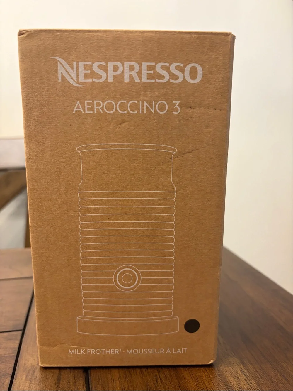 Nespresso aeroccino boxed